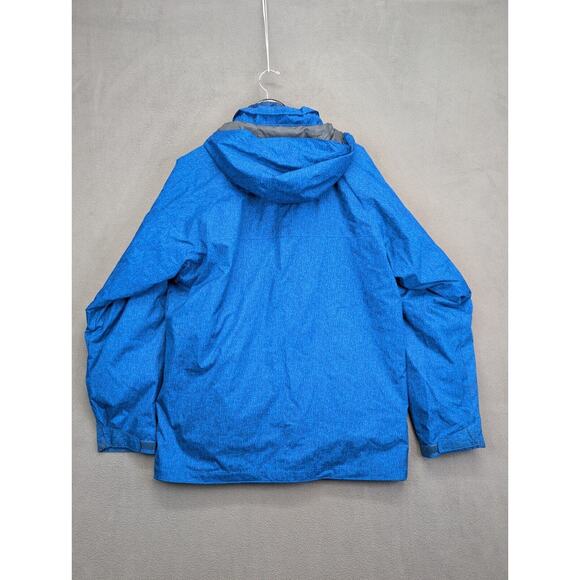 Columbia Thermal Coil Hooded Insulated Jacket Mens Sz Large Full Zip 3 in 1 Blue - Picture 11 of 13